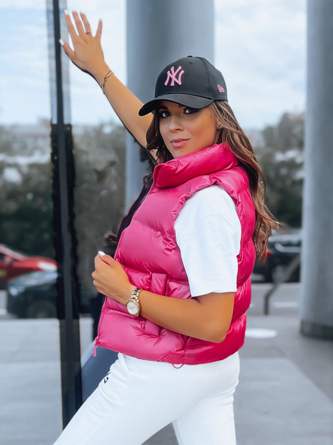 Damen Steppweste RASBERRY BUSH Farbe Rosa DSTREET TY3808