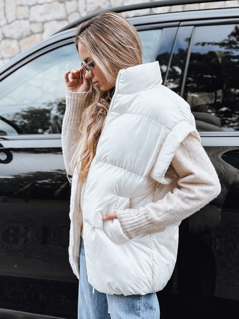 Damen Steppweste NIMIA Ecru Dstreet TY3250
