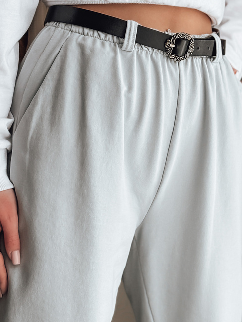 Damen Chinohose mit Gürtel TAILANDI hellgrau Dstreet UY2553
