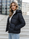 Lange Damen Winterjacke navy blau Dstreet TY5467