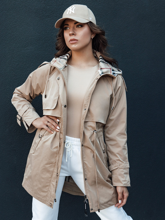 Damen Parka Jacke FASHLOVE beige Dstreet TY4407