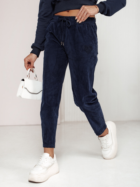 Damen Freizeithose Einheitsgröße VELVITO Cord navy blau Dstreet UY2288
