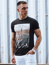 Schwarzes Herren-T-Shirt Dstreet RX5541