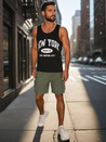 Herren Stoff Kampfshorts grün Dstreet SX2510