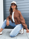 Damen Leder-Bomberjacke SANTOL camel Dstreet TY4341_1