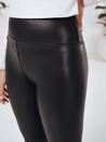 Damen Öko-Leder-Leggings schwarz Dstreet UY2728