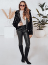 Damen Kurzmantel ELMIRIS schwarzer Pelzmantel Dstreet TY4995