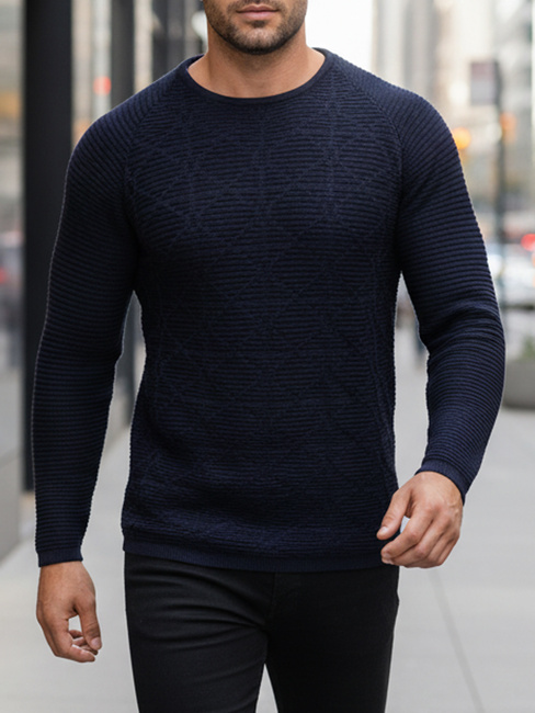 Marineblauer Pullover für Männer WX2300z