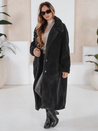 Damen Wintermantel Teddyfell lang schwarz Dstreet NY0760