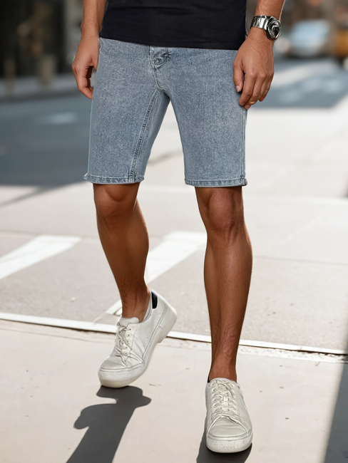 Hellblaue Denim-Shorts für Männer Dstreet SX2490