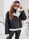 Damen Schafsfelljacke schwarz Dstreet TY5125