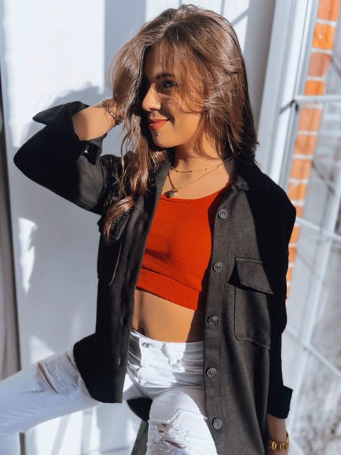 Damen Hemdjacke SUNSET Farbe Schwarz DSTREET TY3509