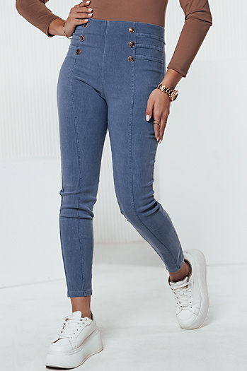 Damenhose LUXTILIO mit hoher Taille blau Dstreet UY2248