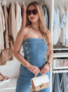 Damen Denim Overall mit Korsett GORSETTA blau Dstreet EY2588