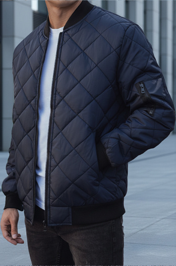 Herren Gesteppte Bomberjacke Weinrot Dstreet TX2217