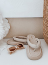 Damen EASYDAY Flip-Flops beige Dstreet ZY0992
