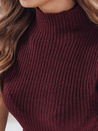 Kurzarm-Pullover mit Rippenstruktur GIRLGLORY burgundy Dstreet MY2556