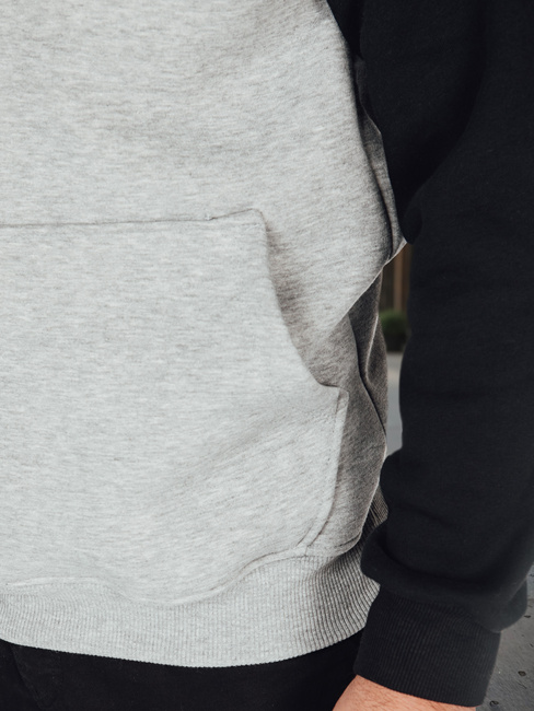 Herren Basic-Kapuzenpullover grau Dstreet BX5892