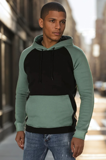 Herren Basic Kapuzensweatshirt schwarz Dstreet BX5896