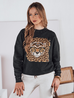 Damen Einheitsgröße CHEETAHART Sweatshirt graphit Dstreet BY1352_3