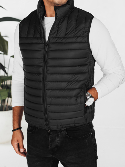 Herren Steppweste schwarz Dstreet TX5084