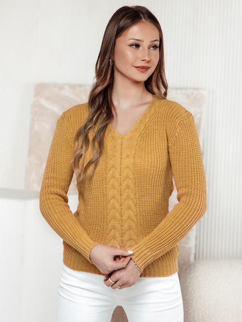 Damen-Pullover CASVINA gelb Dstreet MY2388