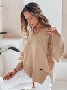 amski Pullover mit V-Ausschnitt VERALIA camel Dstreet MY2518