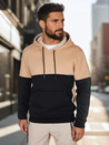 Herren Basic-Kapuzenpulli in camel Dstreet BX5878