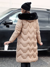 Lange Damen-Winter-Steppjacke WINTERACT beige Dstreet TY4777