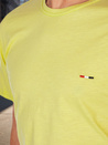 Herren-T-Shirt mit Stickerei gelb Dstreet RX5636