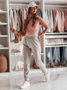 Damen Jogginghose in schmaler Passform LA VOGUE grau Dstreet UY2396