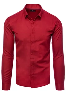 Herren Elegant Hemd Farbe Weinrot DSTREET DX2431