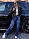 Damen RETROFIT Baggy Jeans Hose mit Gürtel Set in blau Dstreet UY2233_1