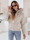 Damen Winterjacke VESSADA kurz mit Fell hellbeige Dstreet TY5062