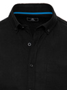 Herren Kurzarm Hemd Farbe Schwarz DSTREET KX0982