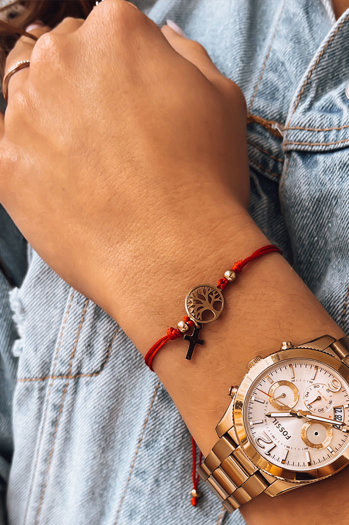 Damenarmband HEARTBEAT Farbe Rot DSTREET LY0080