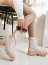 Damen SNOBOOT Schneestiefel beige Dstreet ZY1294