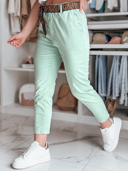 Damen Freizeithose mit Gürtel MADELINA mint Dstreet UY2624