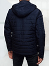 Herren Übergangsjacke mit Steppkapuze navy blau Dstreet TX5008