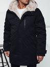 Herren Winter Parka Jacke mit Kapuze navy blau Dstreet TX4967_1