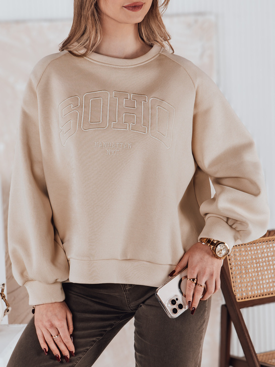 Damen Sweatshirt in Einheitsgröße COSYONE beige Dstreet BY1349