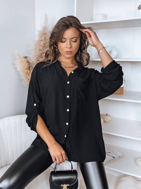Damen Elegant Hemd RANCH Farbe Schwarz DSTREET RY2307