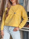 Damen Sweatshirt in Übergröße mit PETITKA Blume gelb Dstreet BY1390