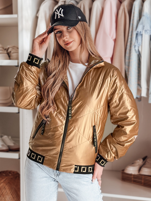 Gesteppte Damen-Bomberjacke GLAMCIX beige Dstreet TY4784