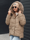 Damen Winterjacke FIXMIX gesteppt mit Kapuze beige Dstreet TY4673