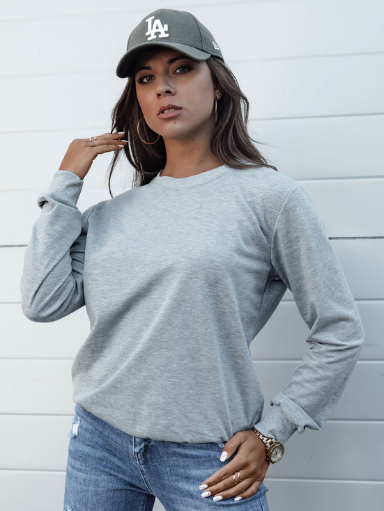 Damen GLAMFLAIR Sweatshirt hellgrau Dstreet BY1315