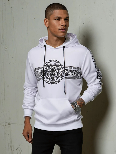 Herren Kapuzenpullover Farbe Weiß DSTREET BX5573