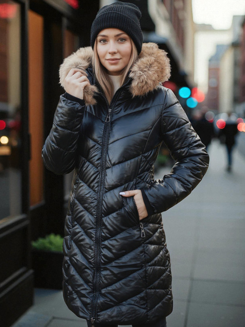 Damen Steppwinterjacke BELLATRIX schwarz Dstreet TY4581z