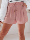 Damen SUMMER TRIP Stoff-Shorts rosa Dstreet SY0437