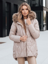 Damen Winterjacke mit Fell beige Dstreet TY5494